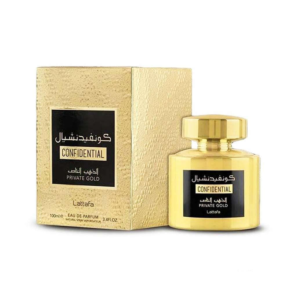 Confidential Private Gold Eau De Parfum 100ml By Lattafa