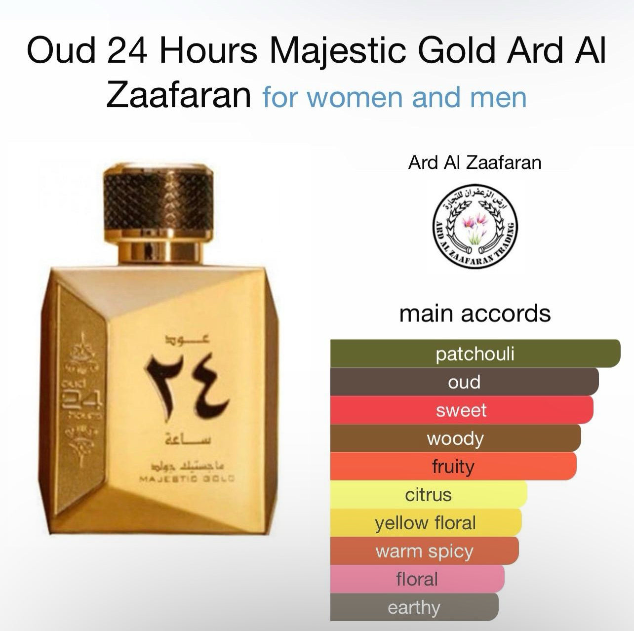 Oud 24 Hour Majestic Gold 100ml By Ard Al Zaafaran