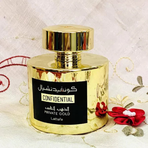 Confidential Private Gold Eau De Parfum 100ml By Lattafa