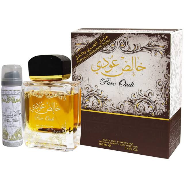Pure Oudi Eau De Parfum 100ml + Deoderant By Lattafa