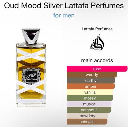 Oud Mood Silver Reminiscence 100ml By Lattafa