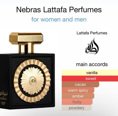 Nebras 100ml Perfume By Lattafa