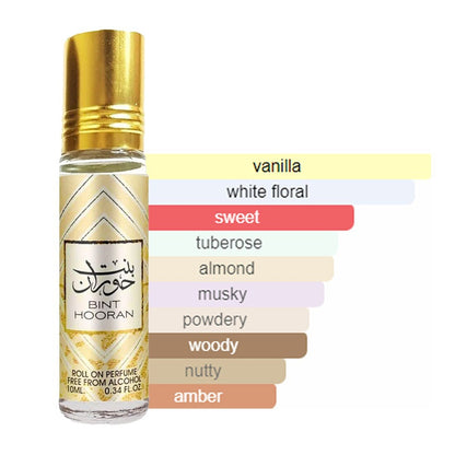 Bint Hooran 10ml Perfume Roll On By Ard Al Zaafaran (Long-Lasting)