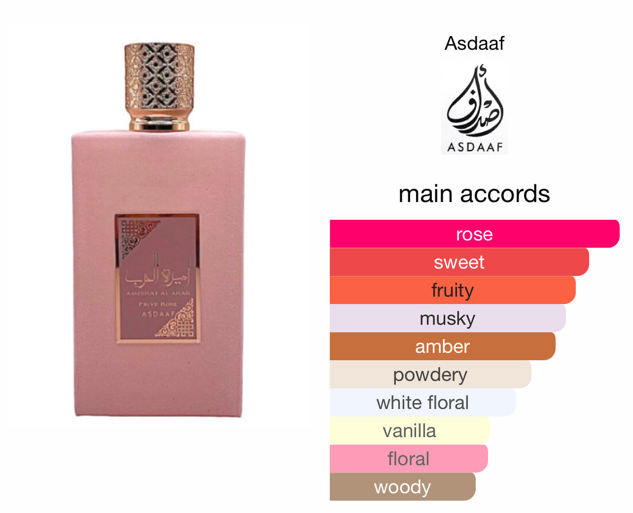 Ameerat Al Arab Prive Rose Eau De Parfum 100ml By Asdaaf